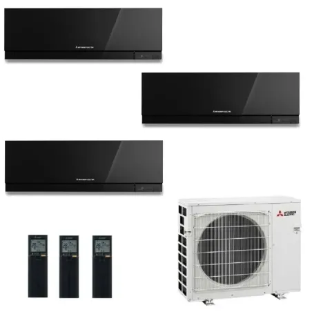 Klimageräte Mitsubishi Trio Split 9+12+15 Schwarz MXZ-3F68VF4