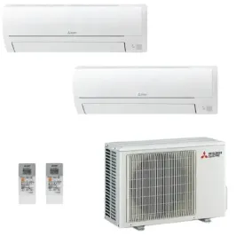 Klimageräte Mitsubishi Duo Split 12+18 Btu Weiß MXZ-3HA50VF2