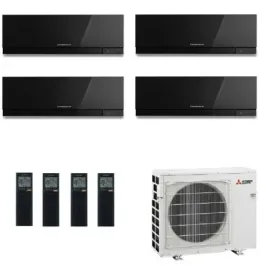 Mitsubishi Quadri Split 9+9+9+9 Btu Schwarz MXZ-4F80VF4