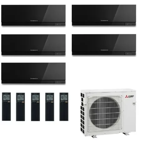 Mitsubishi Penta Split 9+9+9+9+15 Schwarz MXZ-5F102VF2