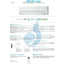Mitsubishi Inneneinheit 21000 Btu 6.1 kW MSZ-AP60VGK 2