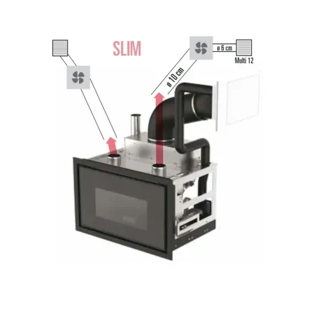 Pelletkamin MCZ 8,9 kW Vivo 90-9 Slim Comfort Air 9 5022004 4012008