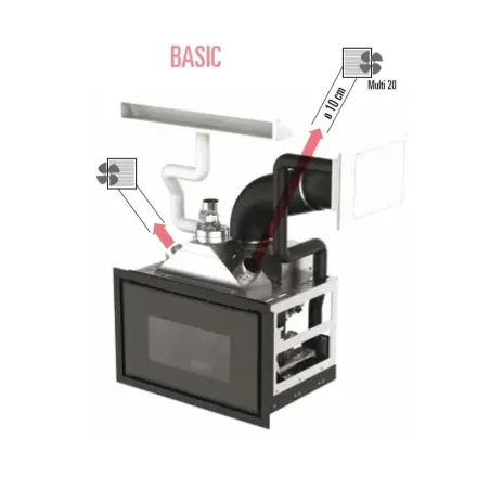 Pelletkamin MCZ 10,9 kW Vivo 90-11 Basic Comfort Air 11 5022005