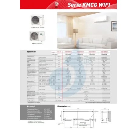 Fujitsu Mono Split 12000 Btu ASEH12KMCG AOEH12KMCG Weiß