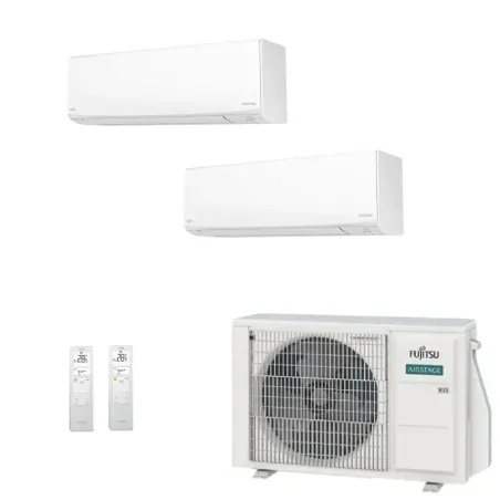 Klimaanlage Fujitsu Duo Split 9+15 KJ-W AOEG18KBCA2 Wand WiFi