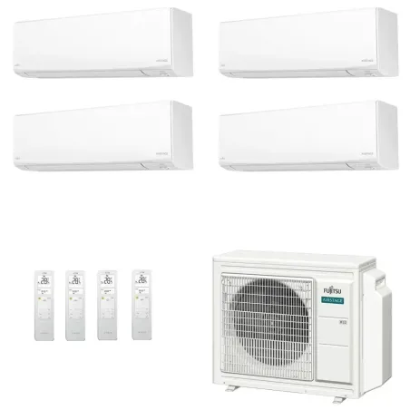 Fujitsu Quadri Split 9+9+9+9 KJ-W WiFi AOEG30KBTA4 Weiß