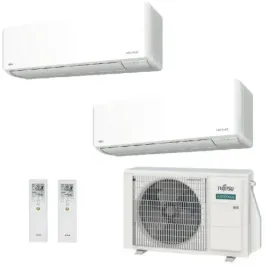 Klimaanlage Fujitsu Duo Split 7+7 KMCG AOEG14KBCA2 Wand WiFi