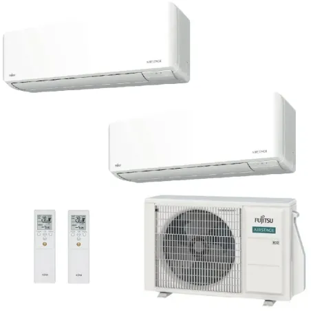 Klimaanlage Fujitsu Duo Split 12+12 KMCG AOEG18KBCA2 Wand WiFi