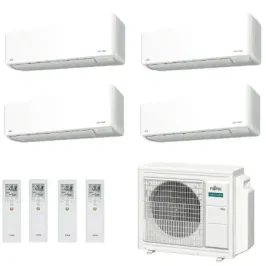 Fujitsu Quadri Split 7+7+7+9 KMCG WiFi AOEG30KBTA4 Weiß