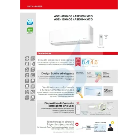 Fujitsu Quadri Split 9+9+9+9 KMCG WiFi AOEG30KBTA4 Weiß