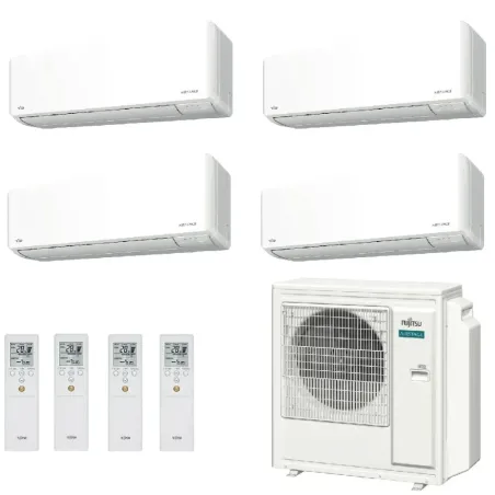 Fujitsu Quadri Split 9+9+9+12 KMCG WiFi AOEG36KBTA5 Weiß