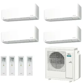 Fujitsu Quadri Split 9+12+12+12 KMCG WiFi AOEG36KBTA5 Weiß