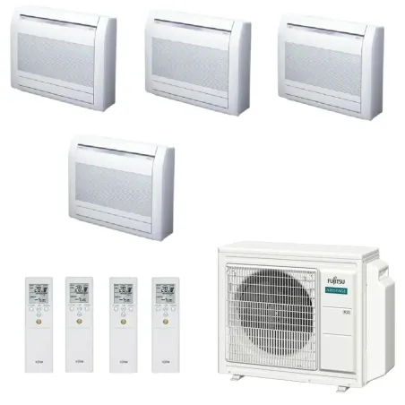 Klimaanlage Fujitsu Quadri Split 9+9+9+9 Fußboden KV AOEG30KBTA4