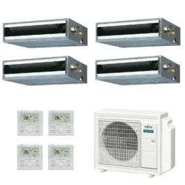 Klimaanlage Fujitsu Quadri Split 7+7+7+7 KL-Kanal AOEG30KBTA4