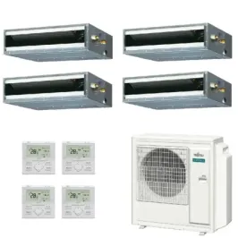 Fujitsu Quadri Split 9+12+12+12 KL-Kanal AOEG36KBTA5