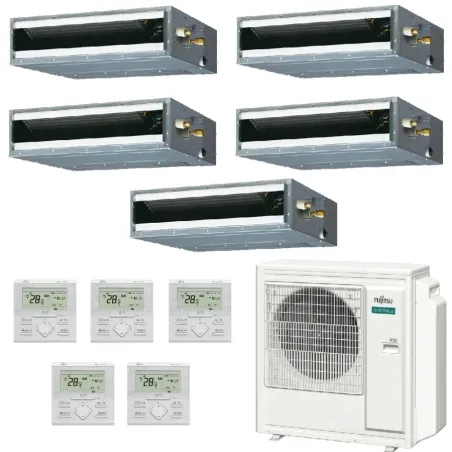 Fujitsu Penta Split 9+9+12+12+12 KL-Kanal AOEG36KBTA5