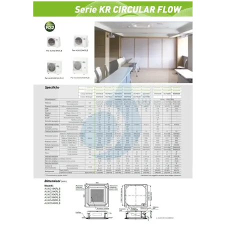 Fujitsu Mono Split 36000 Btu AUXG36KRLB AOEG36KRTA 380v Weiß