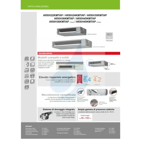 Fujitsu Mono Split 45000 Btu ARXH45KMTAP AOEG45KQTA 380v