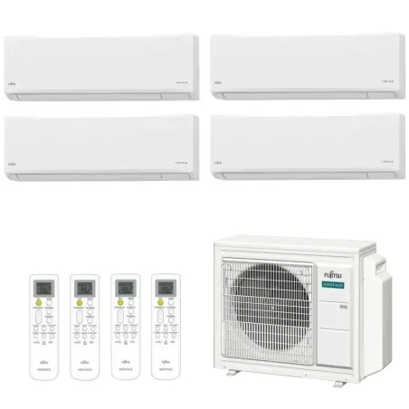 Fujitsu Quadri Split 9+12+12+12 KN WiFi AOEG30KBTA4 Weiß