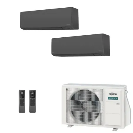 Klimaanlage Fujitsu Duo Split 12+15 KJ-B AOEG18KBCA2 Wand WiFi