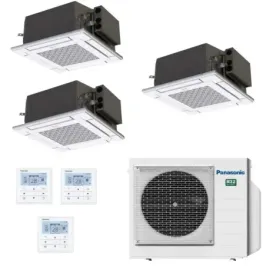 Klimaanlagen Panasonic Trio Split 12+12+12 60 x 60 4 wege CU-3Z68TBE