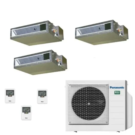 Klimaanlagen Panasonic Trio Split 9+9+12 Btu Ducted CU-3Z52TBE