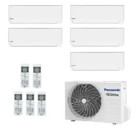 Klimaanlagen Panasonic Penta Split TZ Kompakt 12+12+12+12+12 btu CU-5Z