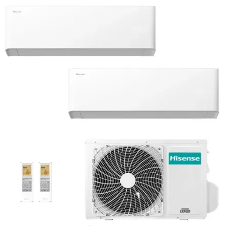 Klimaanlagen Hisense Duo Split 12+12 Btu UNI HB 2AMW52U4RXC