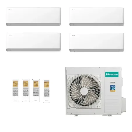 Hisense Quadri Split 9+12+12+18 UNI HB 5AMW105U4RQC