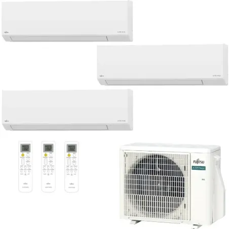 Klimaanlage Fujitsu Trial Split 9+9+12 KL WiFi AOEH18KACB3