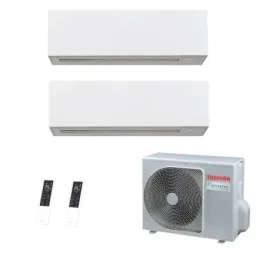Toshiba Duo Split 9+9 Btu Daiseikai 10 WHITE RAS-2M10G3AVG-E