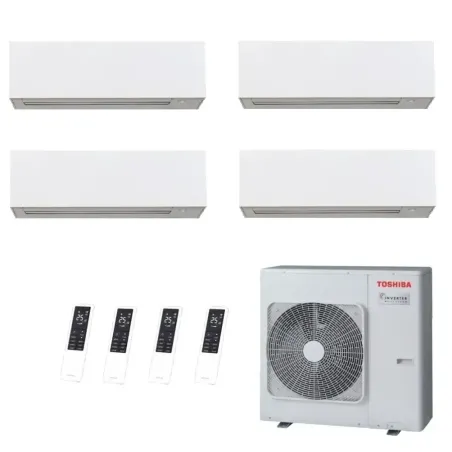 Toshiba Quadri Split 9+9+12+12 Btu Daiseikai 10 WHITE RAS-4M27G3AVG-E