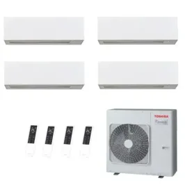Toshiba Quadri Split 9+12+12+12 Btu Daiseikai 10 WHITE RAS-4M27G3AVG-E