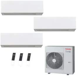 Toshiba Trio Split 12+12+12 Btu Daiseikai 10 WHITE RAS-5M34G3AVG-E1