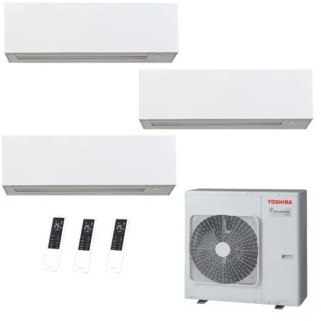 Toshiba Trio Split 12+12+12 Btu Daiseikai 10 WHITE RAS-5M34G3AVG-E1