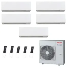 Toshiba Penta Split 9+9+9+9+9 Btu Daiseikai 10 WHITE RAS-5M34G3AVG-E1