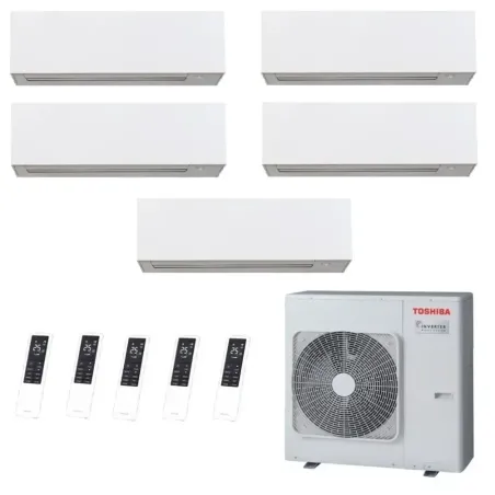 Toshiba Penta Split 9+9+9+9+9 Btu Daiseikai 10 WHITE RAS-5M34G3AVG-E1