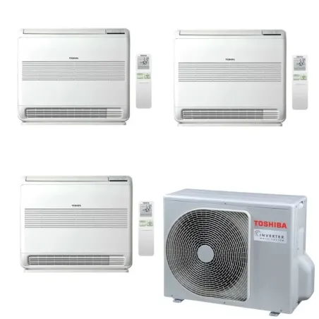 Toshiba Trio Split 7+7+12 Btu Console RAS-3M26G3AVG-E