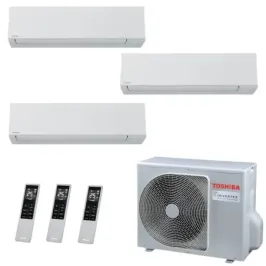 Toshiba Trio Split 7+7+12 Btu Shorai Edge RAS-3M18G3AVG-E