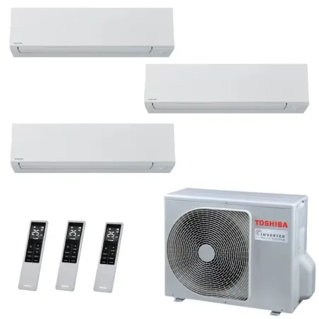Toshiba Trio Split 7+7+12 Btu Shorai Edge RAS-3M18G3AVG-E