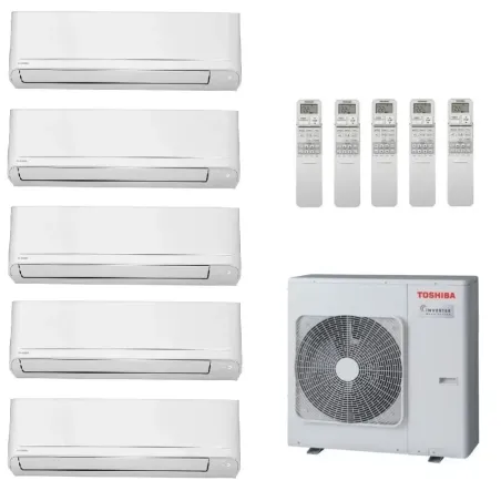 Toshiba Penta Split 9+9+9+9+12 Btu Seiya Classic RAS-5M34G3AVG-E1