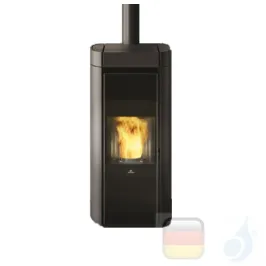 Edilkamin Raumluftunabhängige Pelletöfen Rada Air Tight C 12.8 kW Ductable Schwarz Beschichtungstyp keramic A+ EdilK-809180