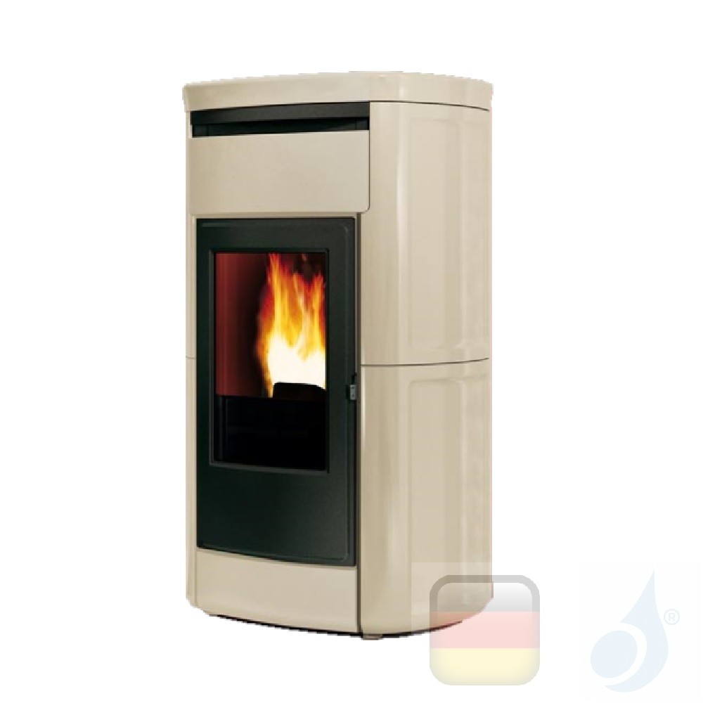 Hydropelletkachel Edilkamin 22,5 kW Kyra H 22 keramiek Pergamena