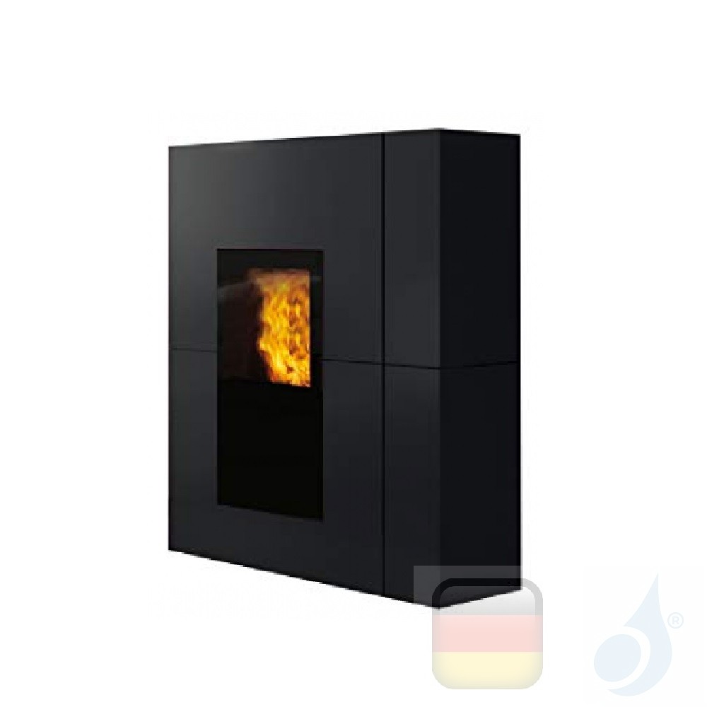 Hydro Pellet Stove Edilkamin 18.7 kW Blade H 18 steel black