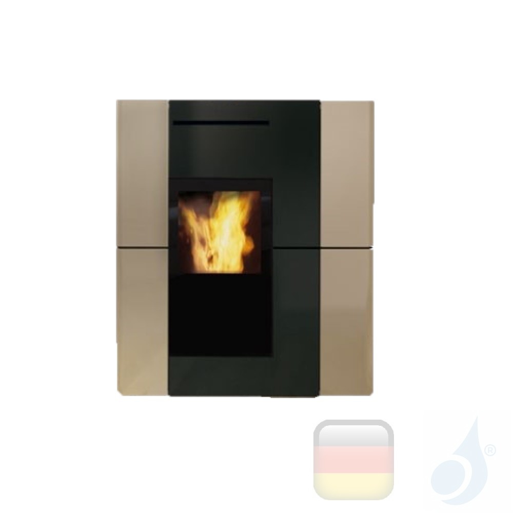 Hydro pelletkachel Edilkamin 18,7 kW Blade H 18 Ekleaner keramisch beige