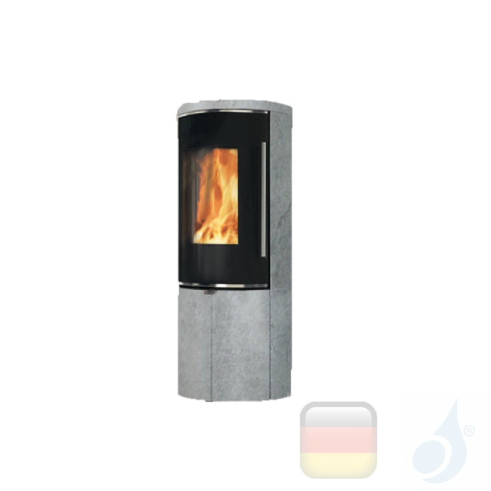 Edilkamin 8.0 kW Tally 8 Up wood-burning stove, natural stone