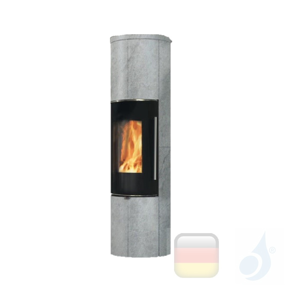 Edilkamin 8.0 kW Tally 8 Up wood-burning stove, natural stone