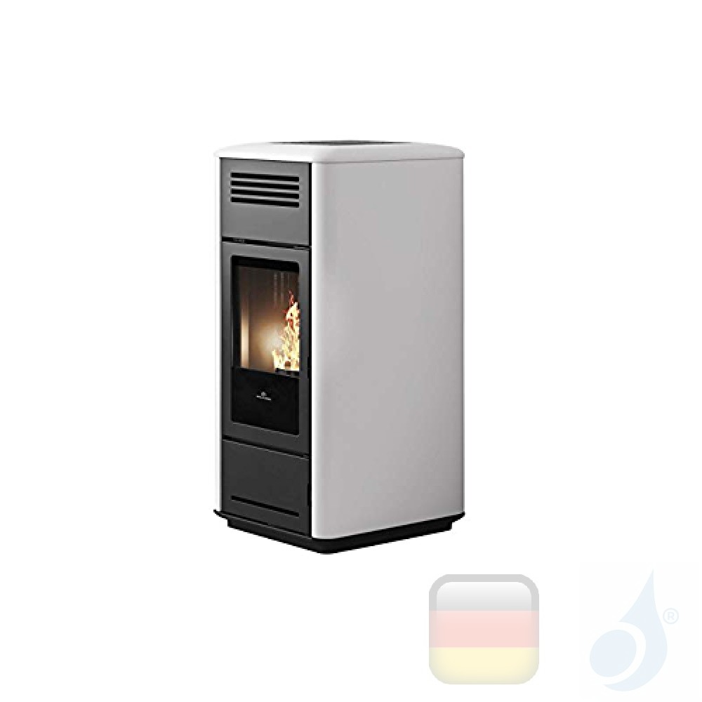 Hydro Pellet Stove Edilkamin 15.3 kW Milla H 15 metal White