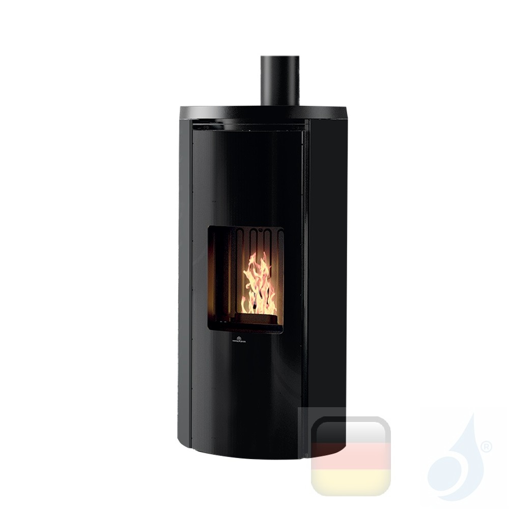 Pellet stoves Edilkamin 7.0 kW Celia Air Tight C metal black